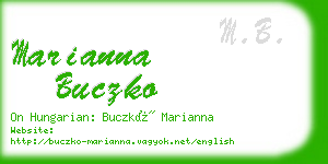 marianna buczko business card